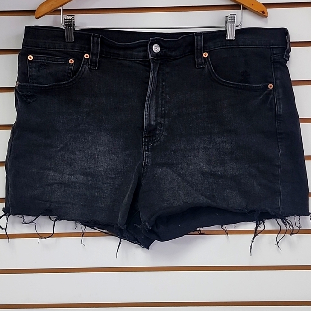 GAP High Rise Blk Jean Shorts